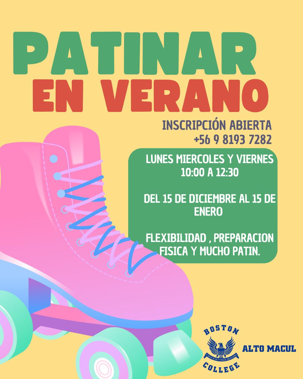¡Ven a vivir un verano en patines!