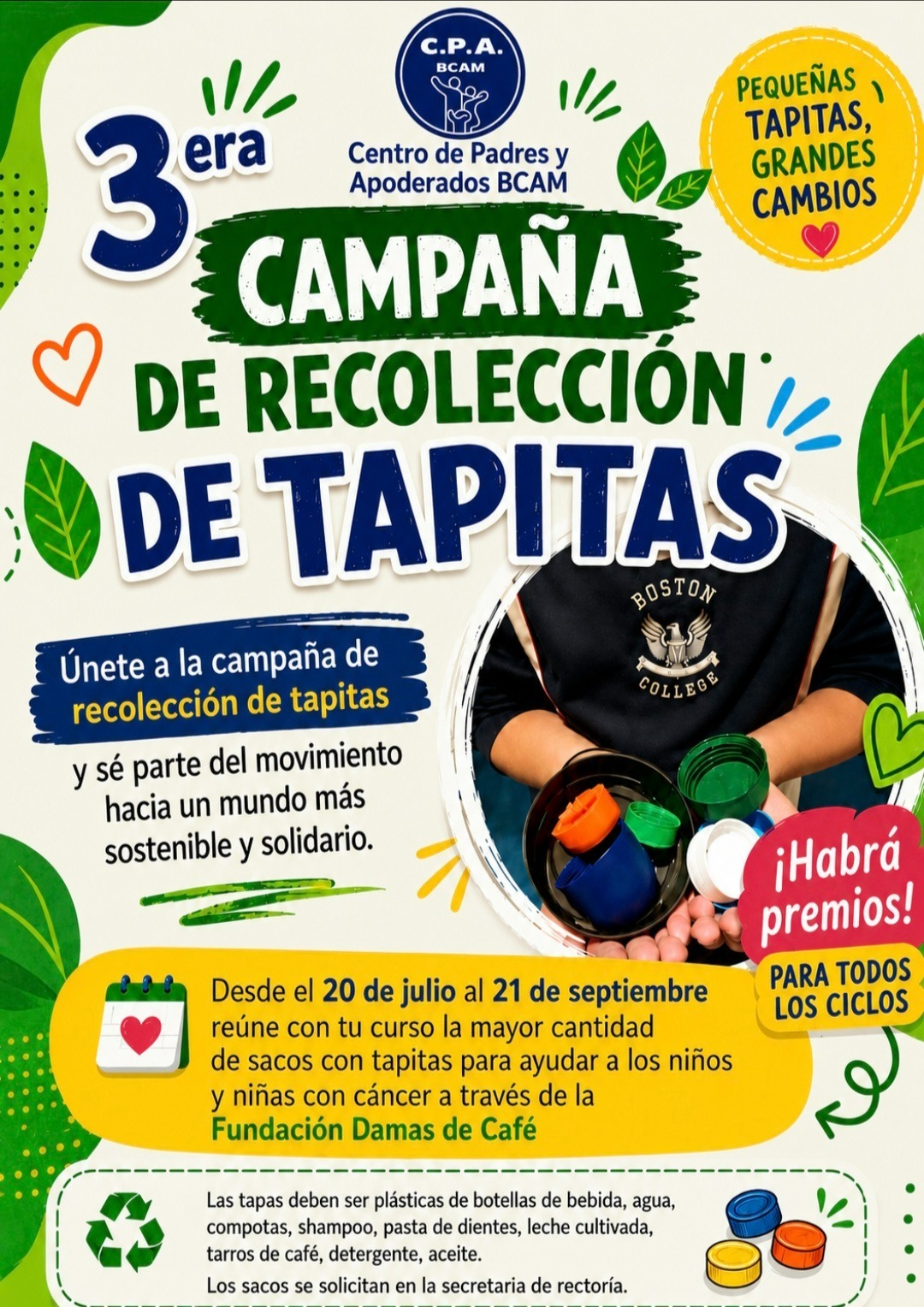 3era. Campaña Recolección Tapitas