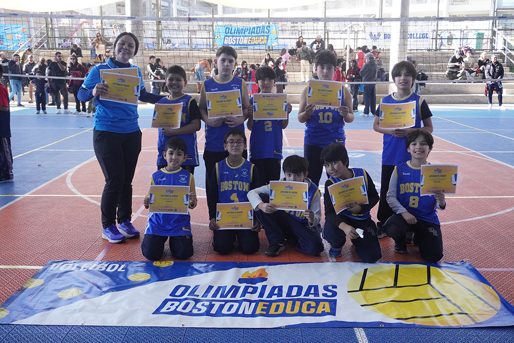 Con éxito competimos en la fecha de Vóleibol Mini Varones de las Olimpiadas BostonEduca